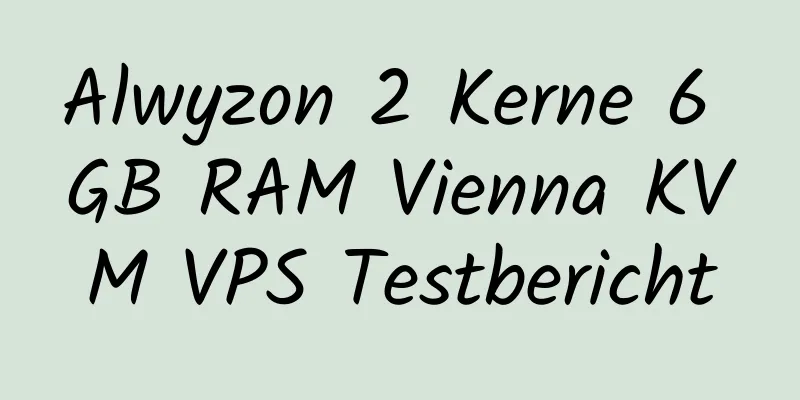 Alwyzon 2 Kerne 6 GB RAM Vienna KVM VPS Testbericht