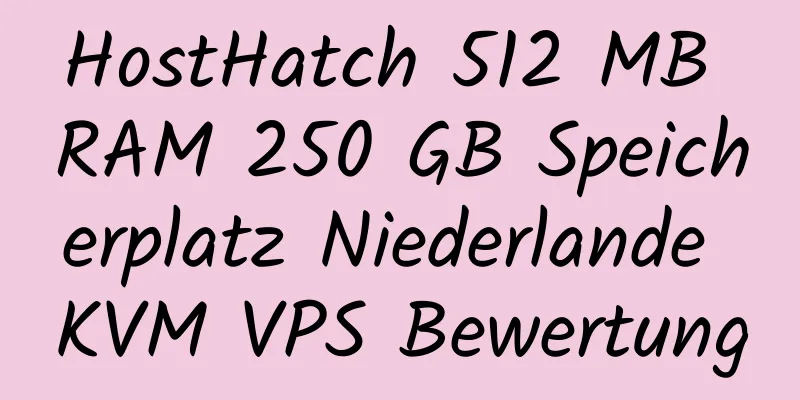 HostHatch 512 MB RAM 250 GB Speicherplatz Niederlande KVM VPS Bewertung