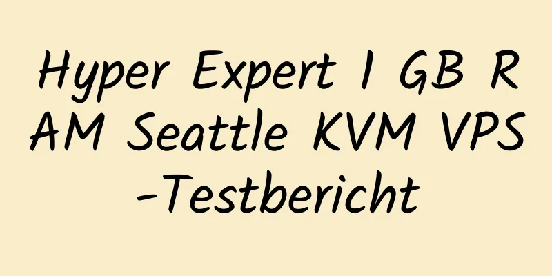 Hyper Expert 1 GB RAM Seattle KVM VPS-Testbericht