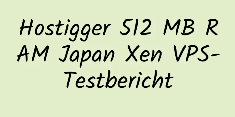 Hostigger 512 MB RAM Japan Xen VPS-Testbericht