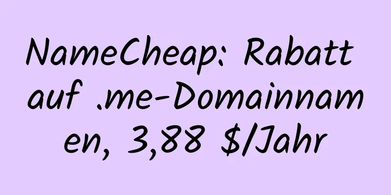 NameCheap: Rabatt auf .me-Domainnamen, 3,88 $/Jahr