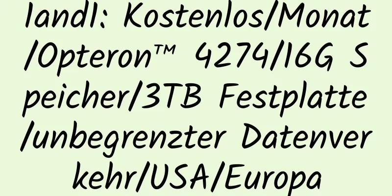 1and1: Kostenlos/Monat/Opteron™ 4274/16G Speicher/3TB Festplatte/unbegrenzter Datenverkehr/USA/Europa