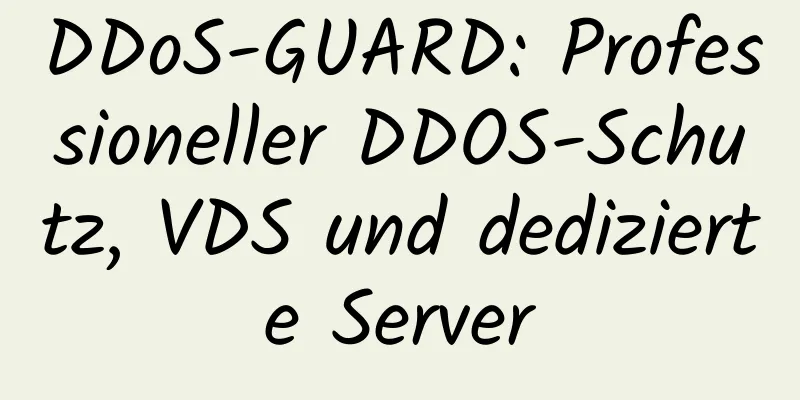 DDoS-GUARD: Professioneller DDOS-Schutz, VDS und dedizierte Server