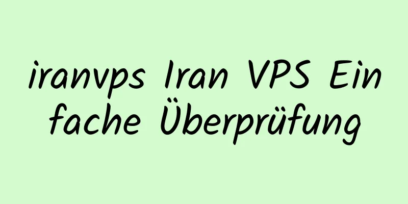 iranvps Iran VPS Einfache Überprüfung