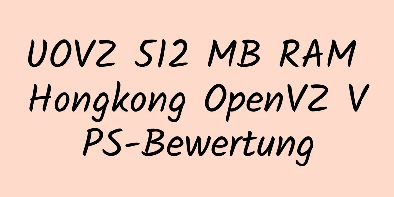 UOVZ 512 MB RAM Hongkong OpenVZ VPS-Bewertung