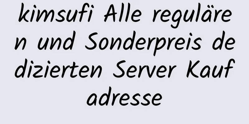 kimsufi Alle regulären und Sonderpreis dedizierten Server Kaufadresse