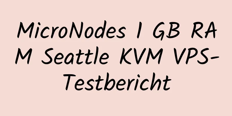 MicroNodes 1 GB RAM Seattle KVM VPS-Testbericht