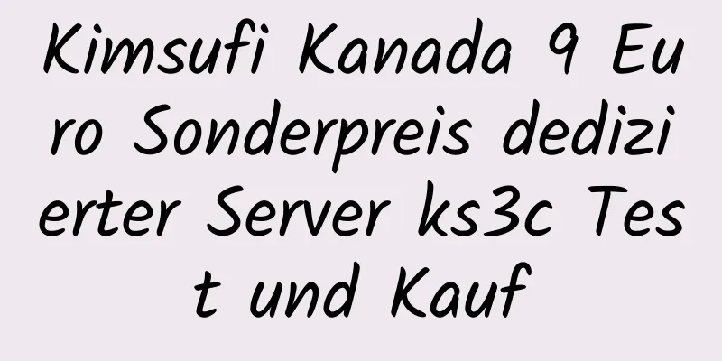 Kimsufi Kanada 9 Euro Sonderpreis dedizierter Server ks3c Test und Kauf