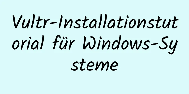 Vultr-Installationstutorial für Windows-Systeme