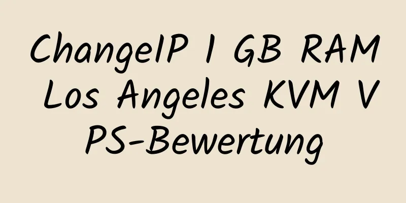 ChangeIP 1 GB RAM Los Angeles KVM VPS-Bewertung