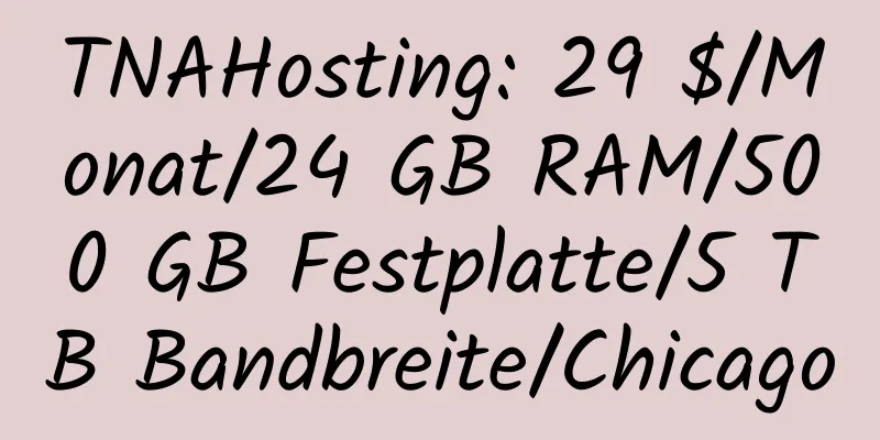 TNAHosting: 29 $/Monat/24 GB RAM/500 GB Festplatte/5 TB Bandbreite/Chicago