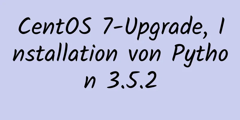 CentOS 7-Upgrade, Installation von Python 3.5.2