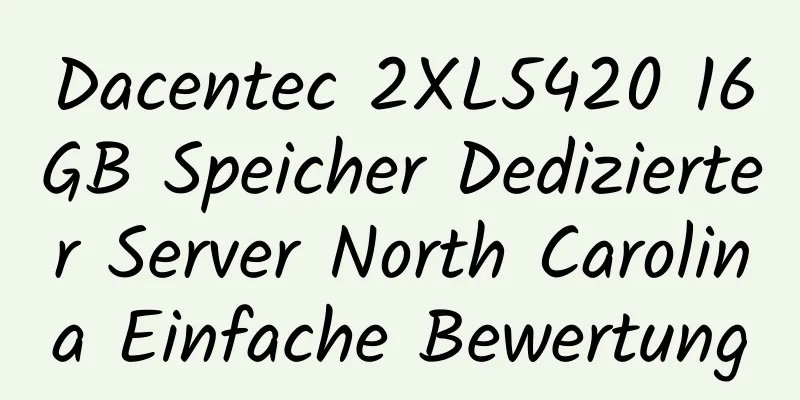 Dacentec 2XL5420 16GB Speicher Dedizierter Server North Carolina Einfache Bewertung