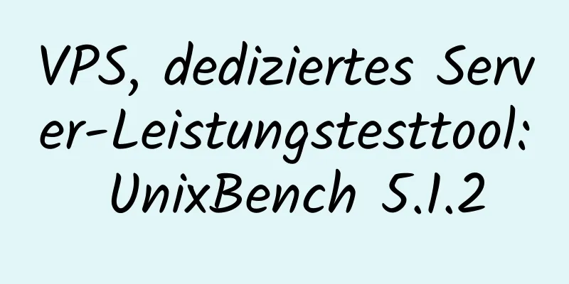 VPS, dediziertes Server-Leistungstesttool: UnixBench 5.1.2