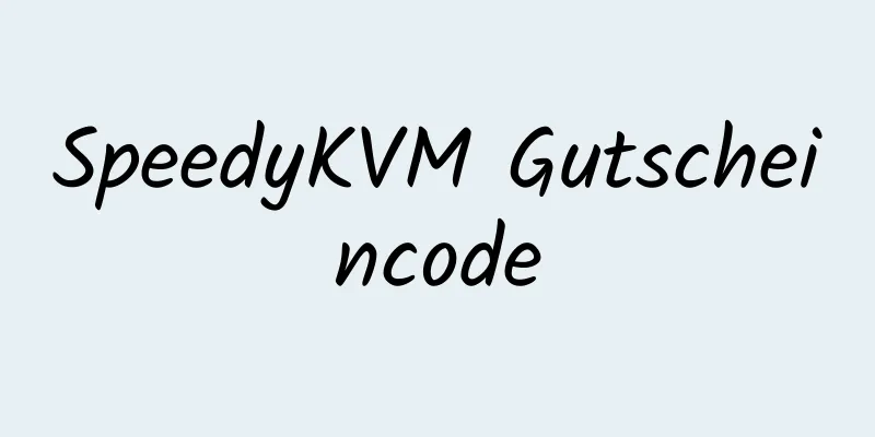 SpeedyKVM Gutscheincode