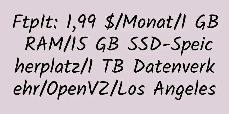 FtpIt: 1,99 $/Monat/1 GB RAM/15 GB SSD-Speicherplatz/1 TB Datenverkehr/OpenVZ/Los Angeles