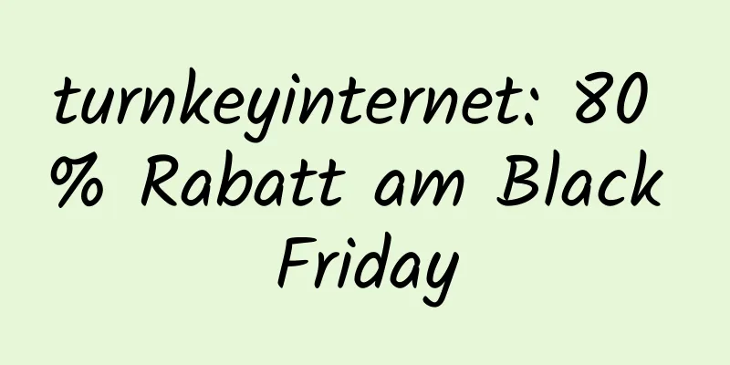 turnkeyinternet: 80 % Rabatt am Black Friday