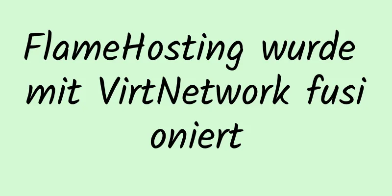 FlameHosting wurde mit VirtNetwork fusioniert