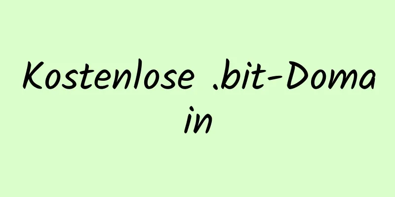 Kostenlose .bit-Domain