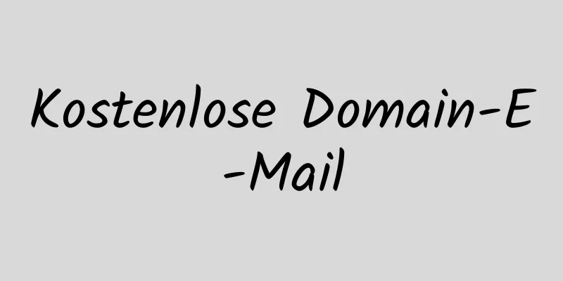 Kostenlose Domain-E-Mail