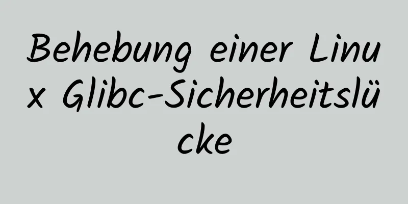 Behebung einer Linux Glibc-Sicherheitslücke