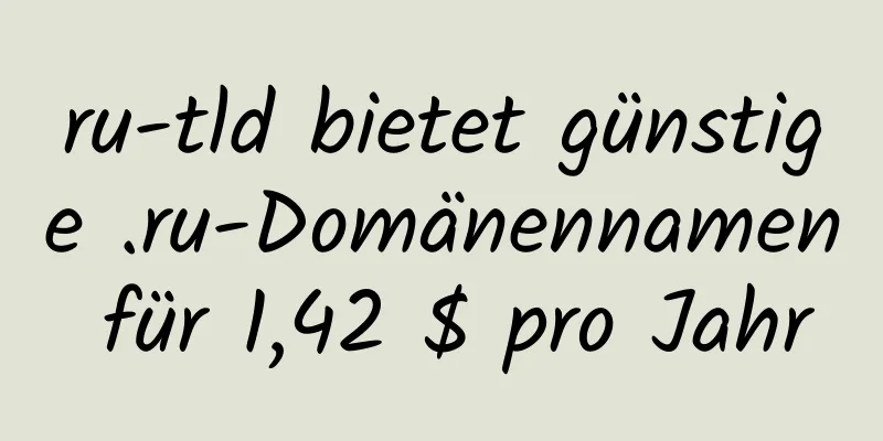 ru-tld bietet günstige .ru-Domänennamen für 1,42 $ pro Jahr