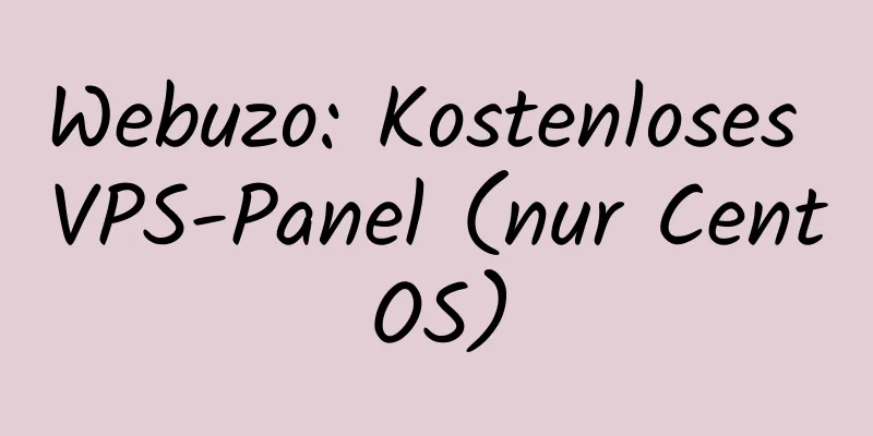 Webuzo: Kostenloses VPS-Panel (nur CentOS)