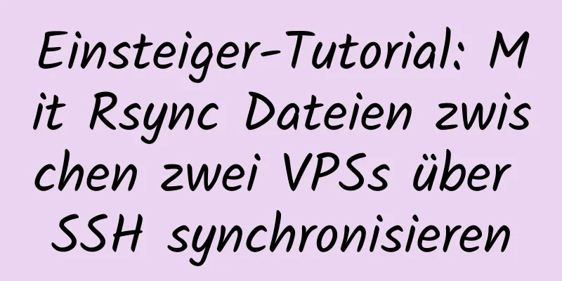 Einsteiger-Tutorial: Mit Rsync Dateien zwischen zwei VPSs über SSH synchronisieren