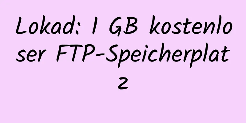 Lokad: 1 GB kostenloser FTP-Speicherplatz