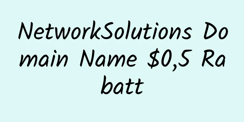 NetworkSolutions Domain Name $0,5 Rabatt