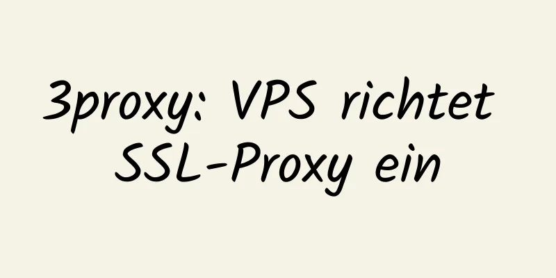 3proxy: VPS richtet SSL-Proxy ein