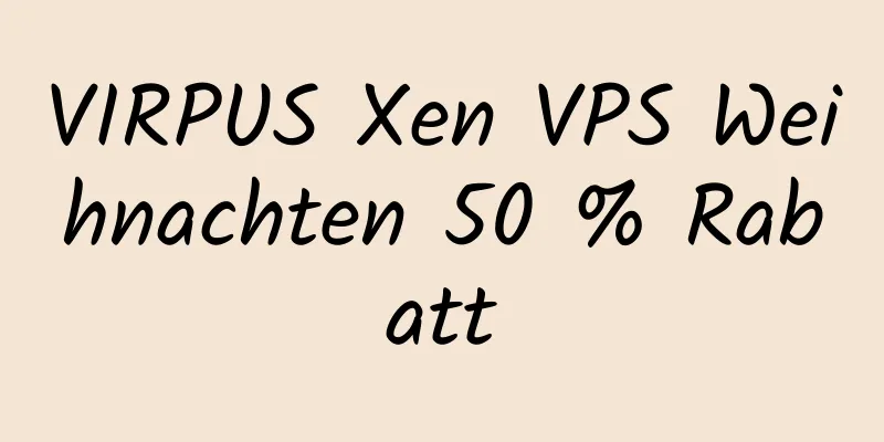 VIRPUS Xen VPS Weihnachten 50 % Rabatt