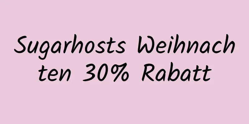 Sugarhosts Weihnachten 30% Rabatt