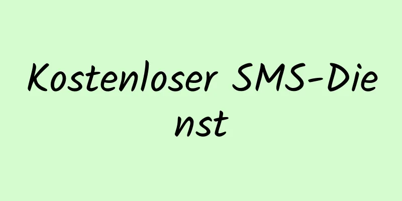 Kostenloser SMS-Dienst