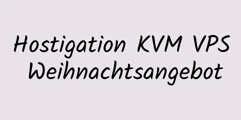 Hostigation KVM VPS Weihnachtsangebot