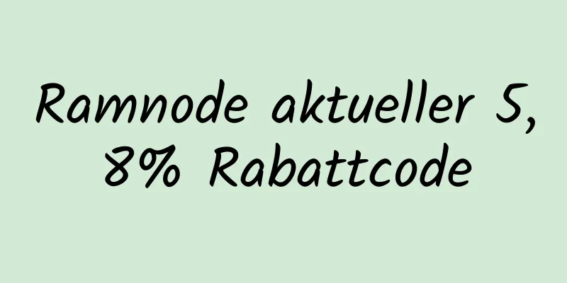 Ramnode aktueller 5,8% Rabattcode