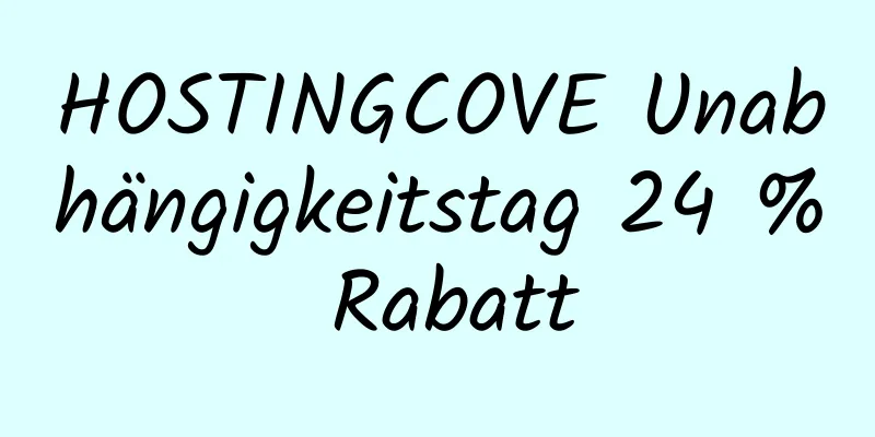 HOSTINGCOVE Unabhängigkeitstag 24 % Rabatt