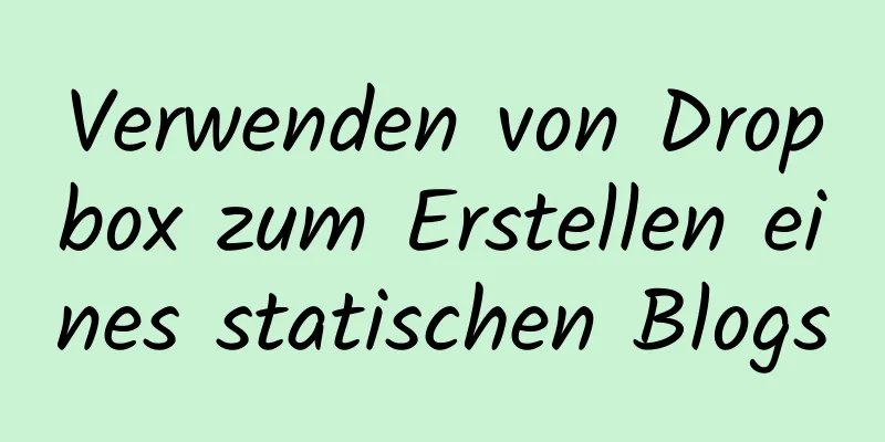 Verwenden von Dropbox zum Erstellen eines statischen Blogs