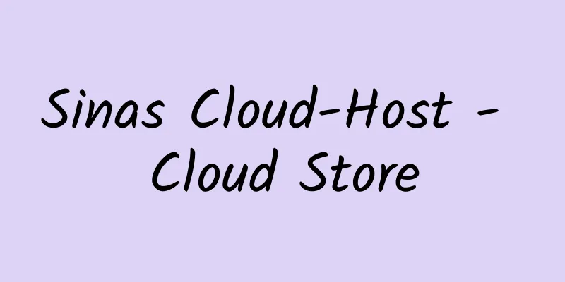 Sinas Cloud-Host - Cloud Store