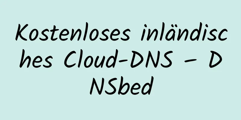 Kostenloses inländisches Cloud-DNS – DNSbed