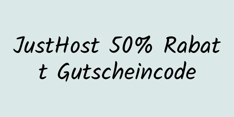 JustHost 50% Rabatt Gutscheincode