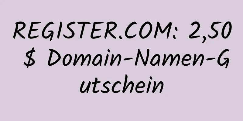 REGISTER.COM: 2,50 $ Domain-Namen-Gutschein