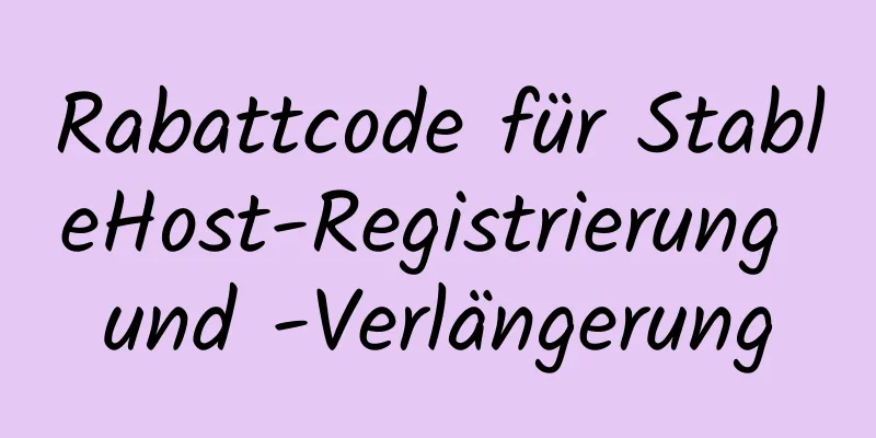 Rabattcode für StableHost-Registrierung und -Verlängerung