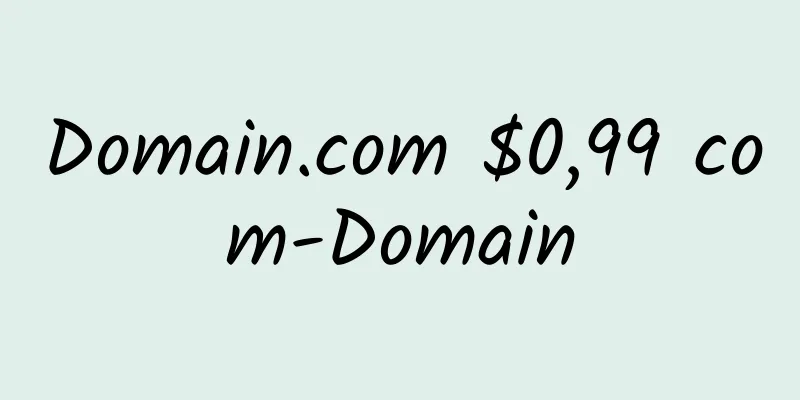 Domain.com $0,99 com-Domain