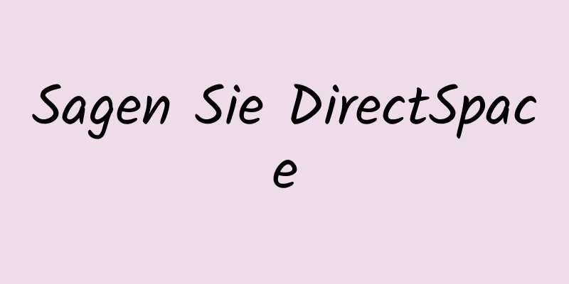 Sagen Sie DirectSpace