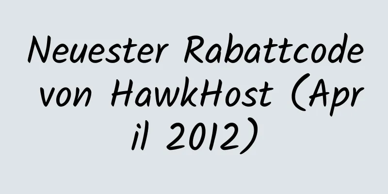 Neuester Rabattcode von HawkHost (April 2012)