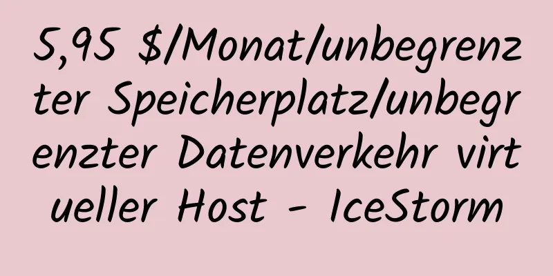 5,95 $/Monat/unbegrenzter Speicherplatz/unbegrenzter Datenverkehr virtueller Host - IceStorm