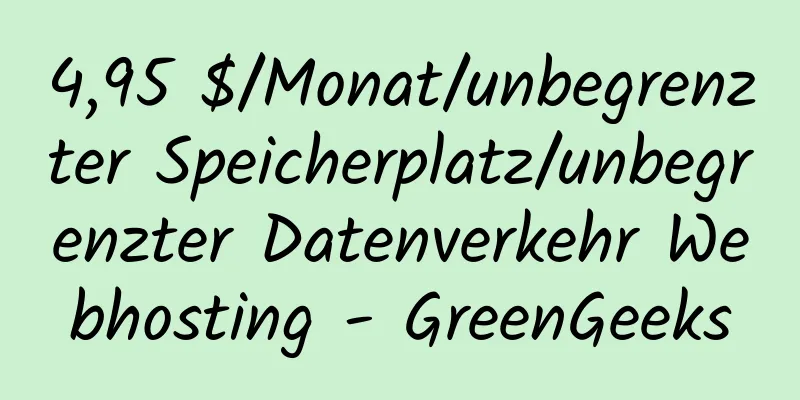 4,95 $/Monat/unbegrenzter Speicherplatz/unbegrenzter Datenverkehr Webhosting - GreenGeeks