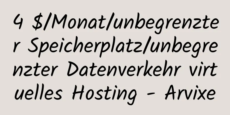 4 $/Monat/unbegrenzter Speicherplatz/unbegrenzter Datenverkehr virtuelles Hosting - Arvixe