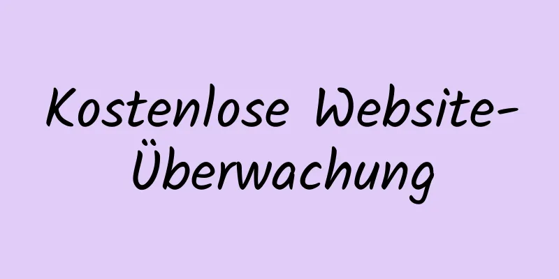 Kostenlose Website-Überwachung